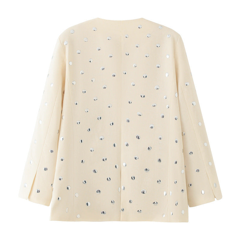 Rivet embellished blazer