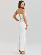 Sexy off-shoulder strapless dress