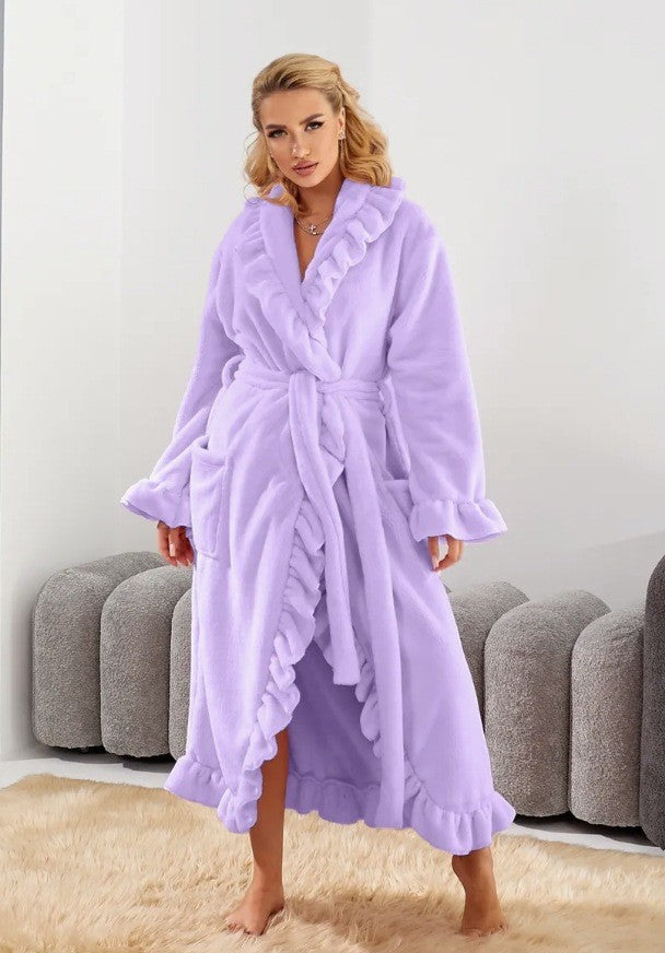 Coral fleece thickened bathrobe