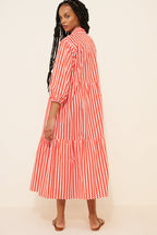 Printed shirt dress