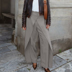 High Waist Loose Irregular Casual Wide Leg Pants