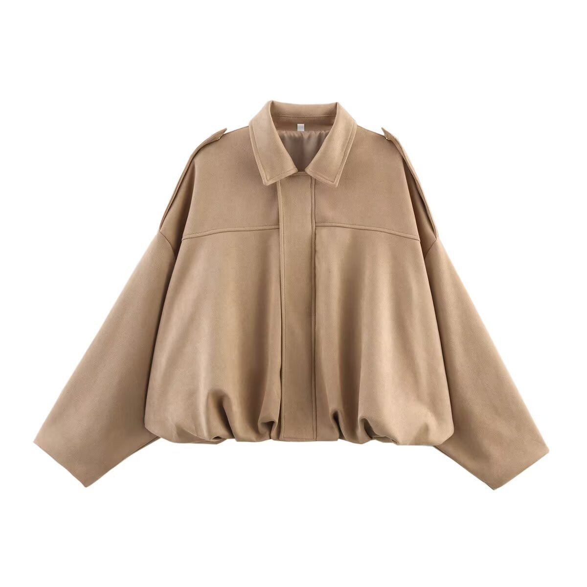 Suede Zip Casual Jacket Top