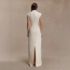 Hollow-out retro hip-wrapped dress for women