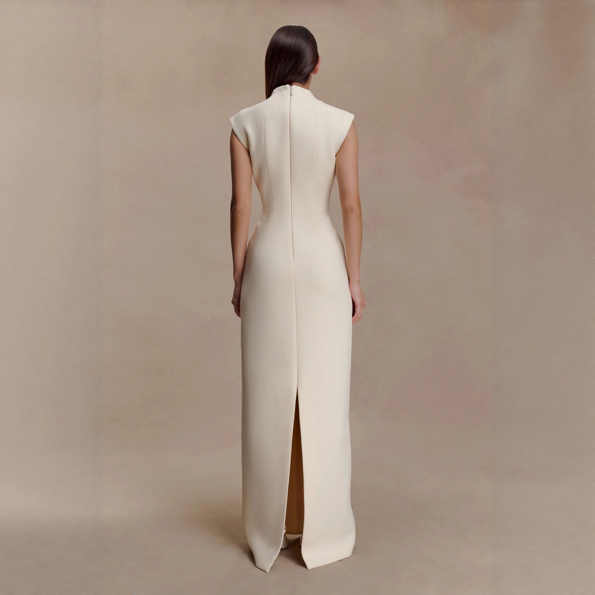 Hollow-out retro hip-wrapped dress for women