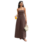 Vintage Vacation Suspender Halter Dress