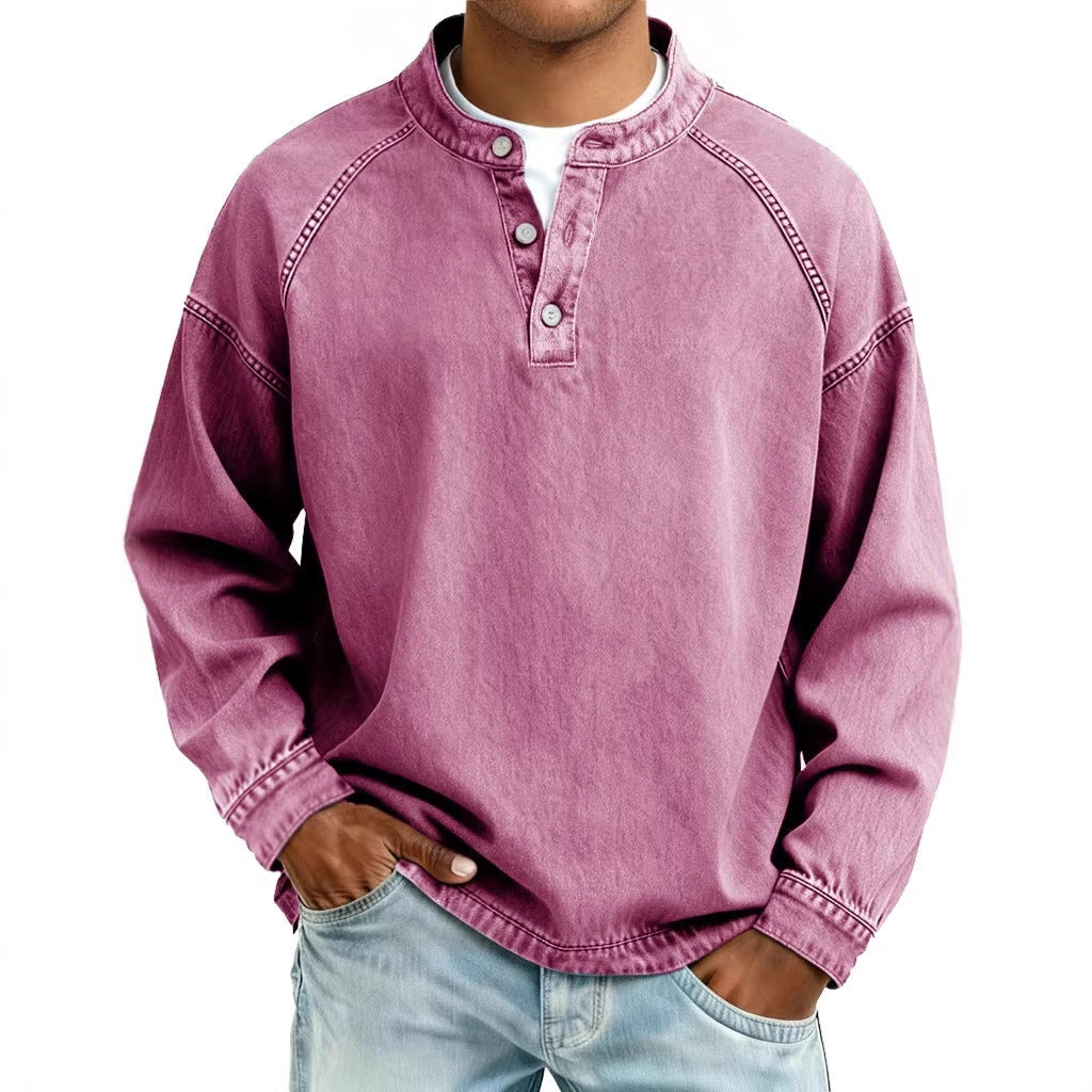 Shirt Solid Color Long Sleeve Shirt