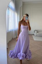 Suspender pendulum three-dimensional flower A-shaped dress dress
