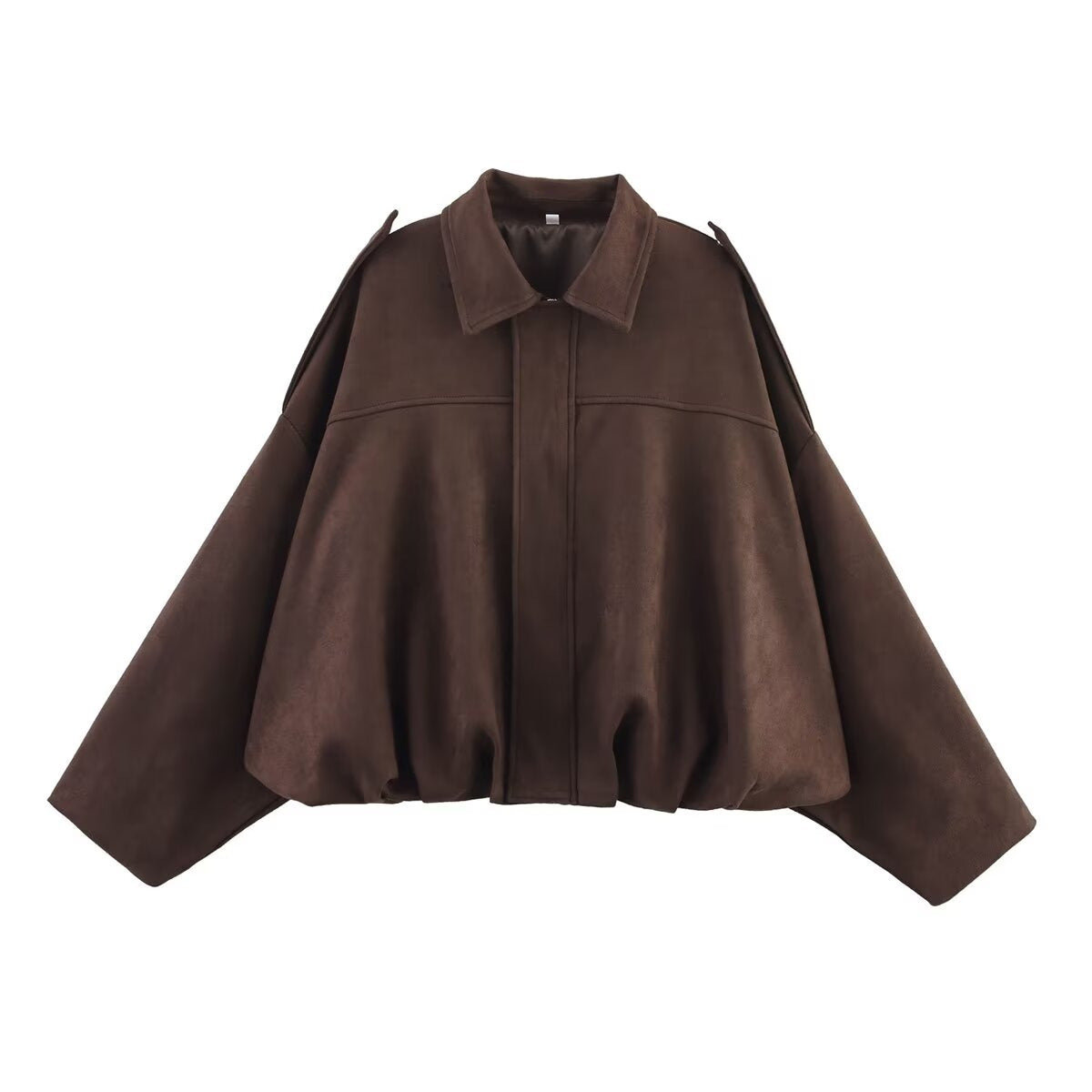 Suede Zip Casual Jacket Top