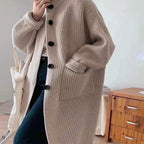 Cozy Oversized Cardigan ?¡ìC Thick Stand Collar Winter Coatigan
