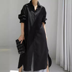 Bottom shirt cardigan long dress