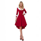 Christmas plush high and low pendulum Hepburn dress