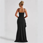 Suspender split dress