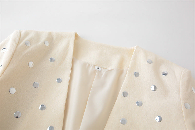 Rivet embellished blazer