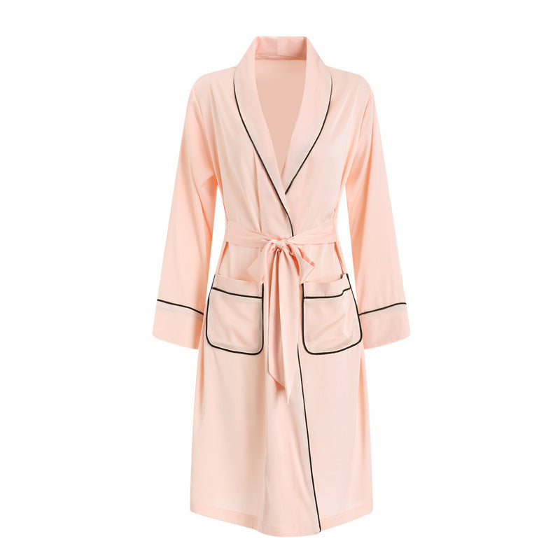 Deep v silk pajamas