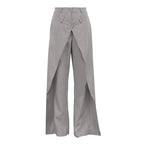 High Waist Loose Irregular Casual Wide Leg Pants