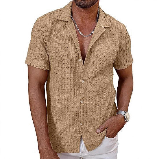 Knitted Hollow Casual Shirt