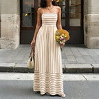 Vintage Vacation Suspender Halter Dress
