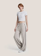 Pure Merino Wool Racer Stripe Track Pants