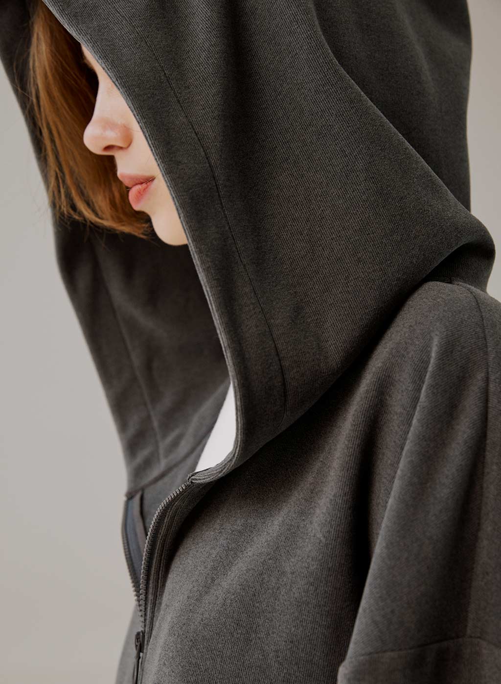 Oversized Half-Zip Hoodie