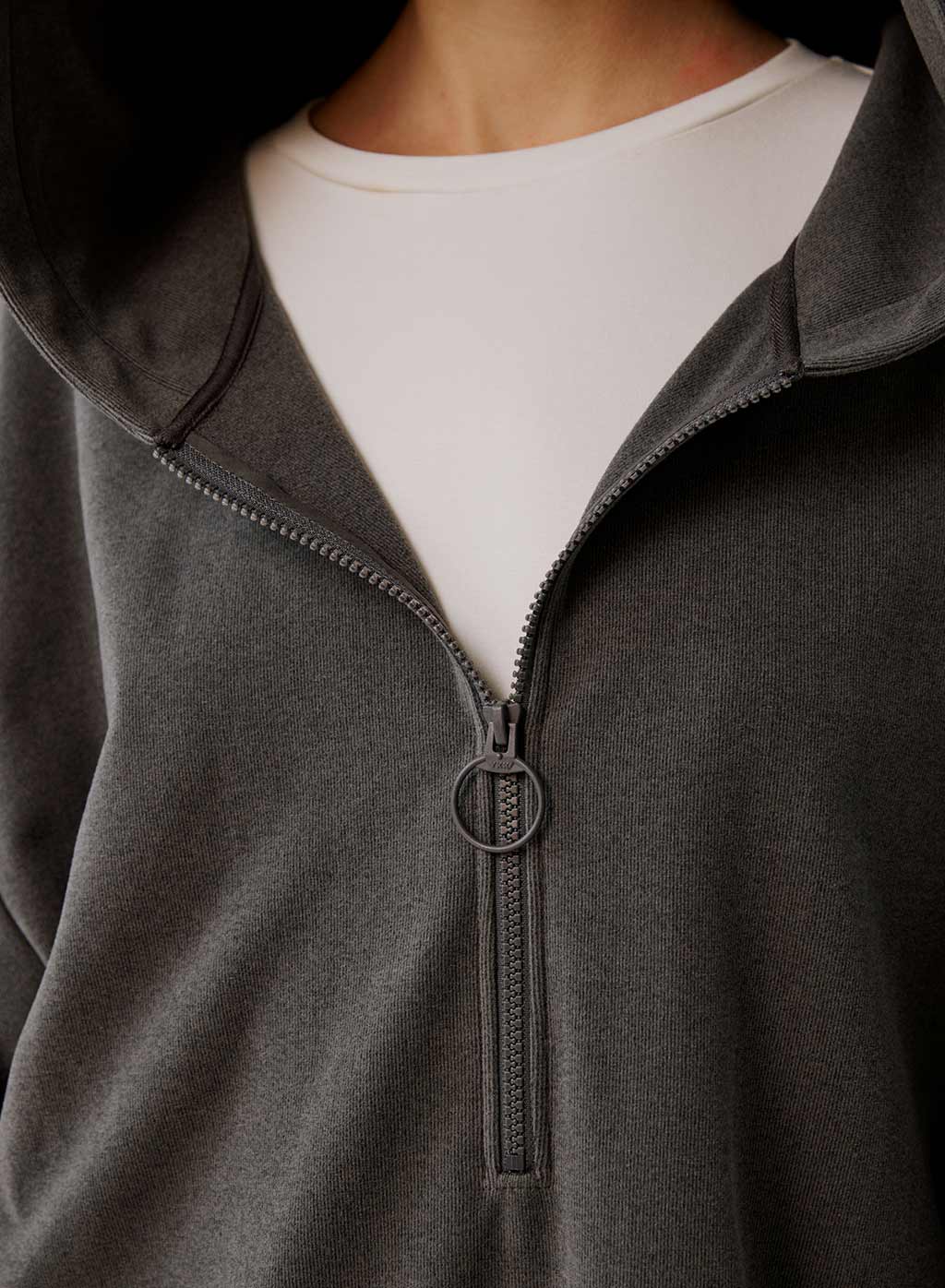 Oversized Half-Zip Hoodie