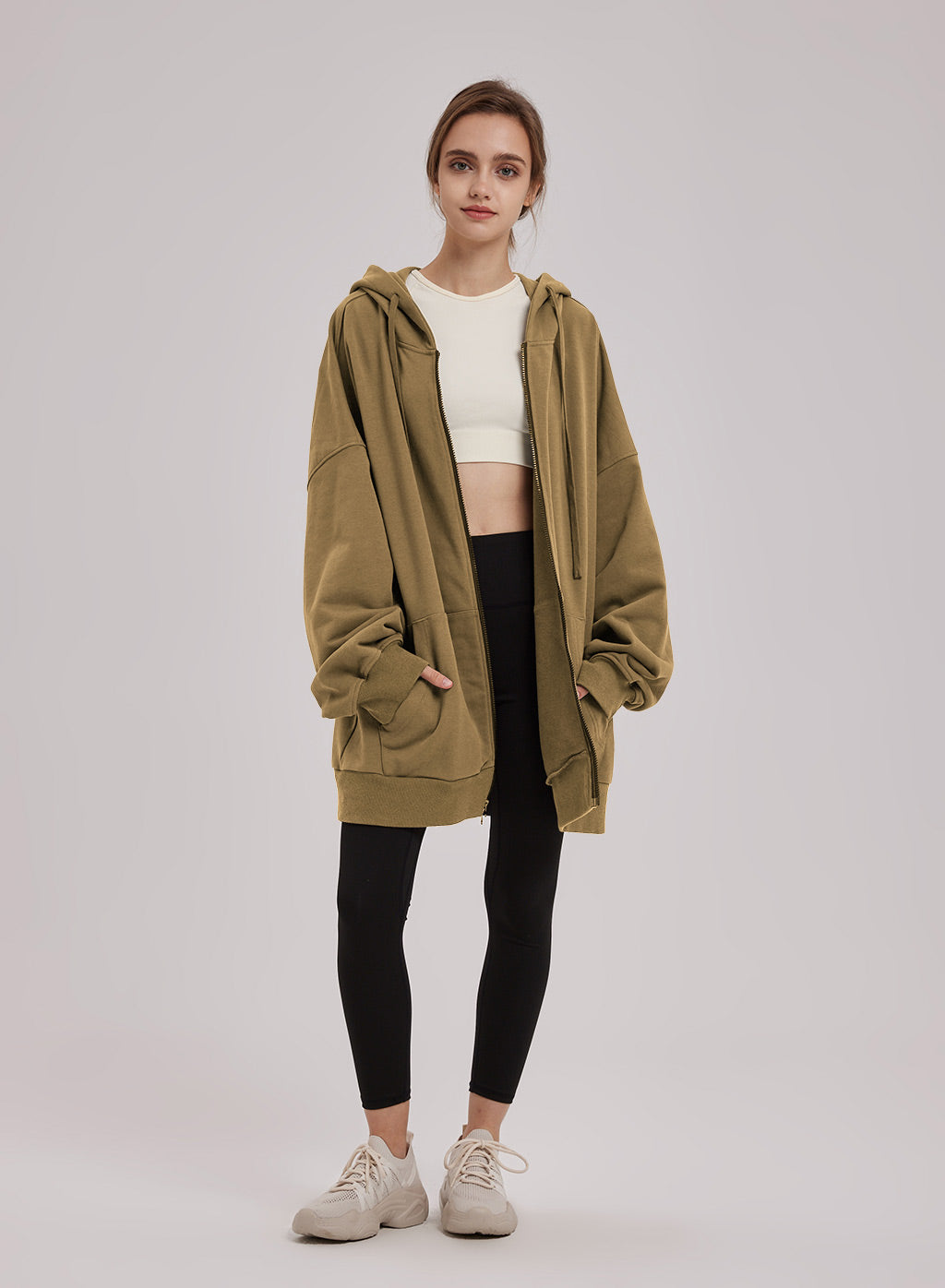 Oversized Zip Up Hoodie