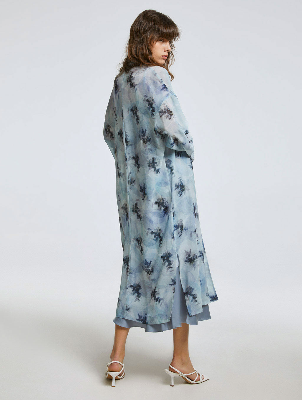 Printed Comfy Midi Shirt