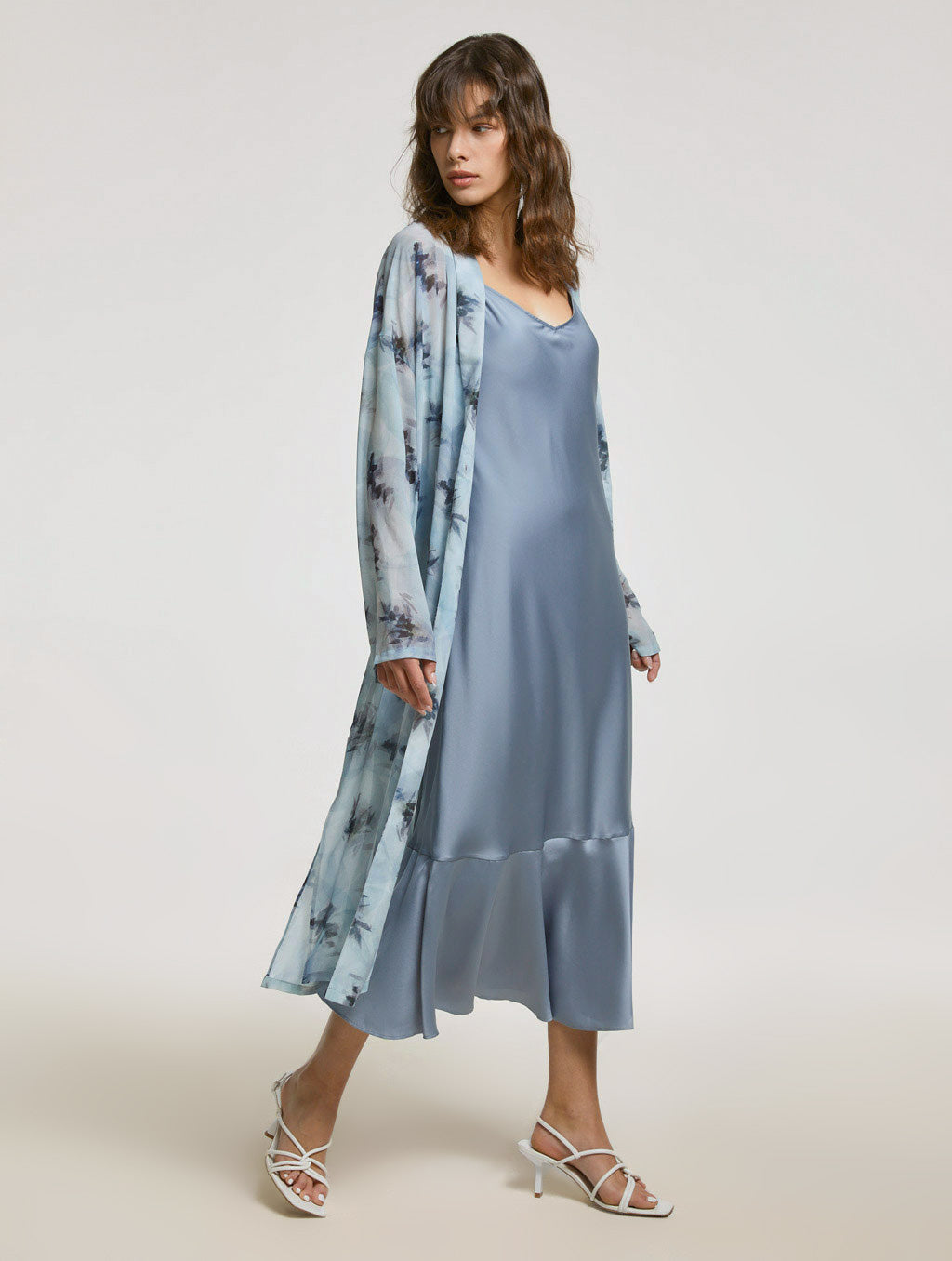 Printed Comfy Midi Shirt