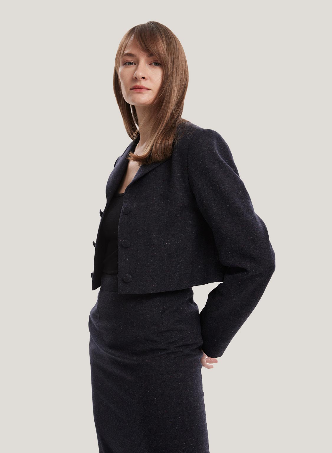 cropped blazer womens