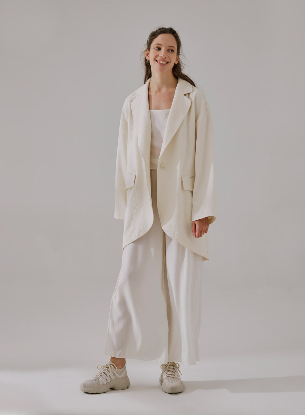 Relaxed One-Button Blazer