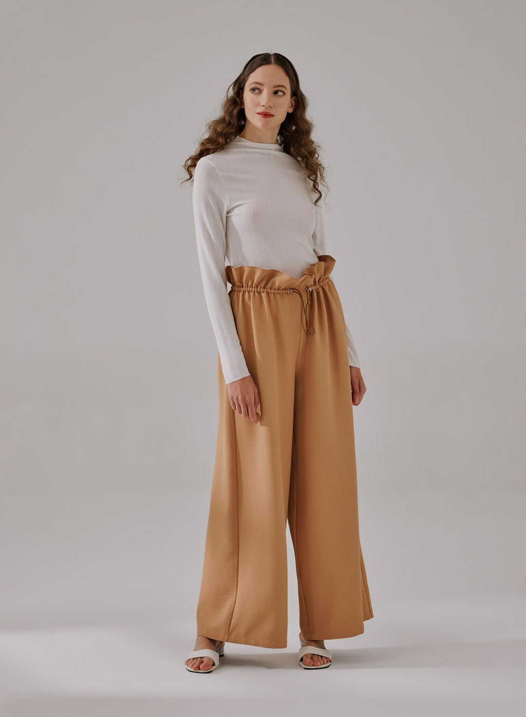 NAP Ruffle Wide-Leg Trouser