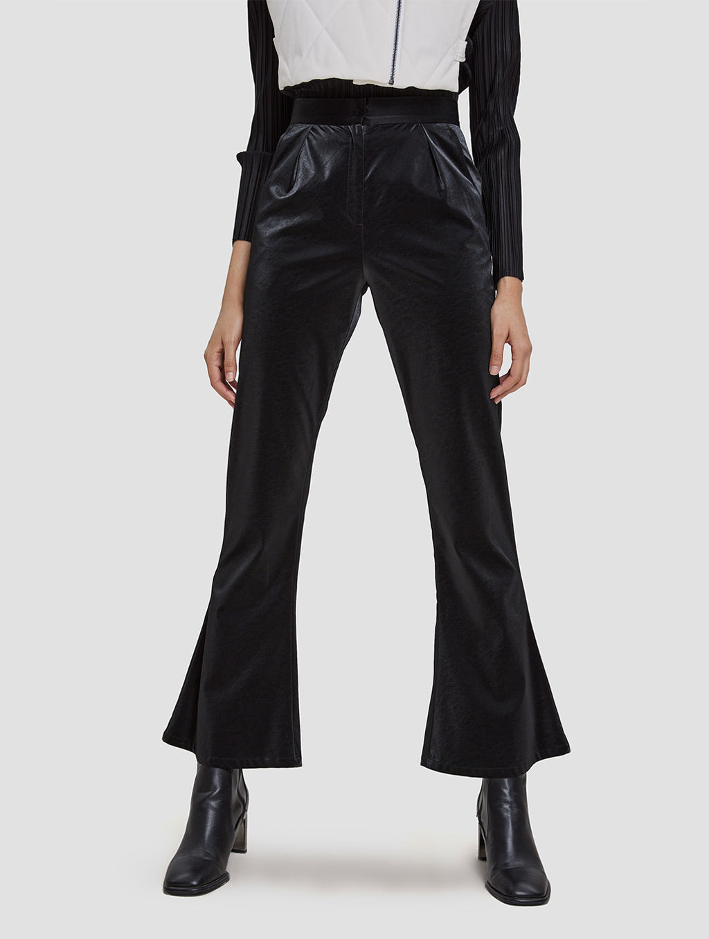 Shiny Flared Pants