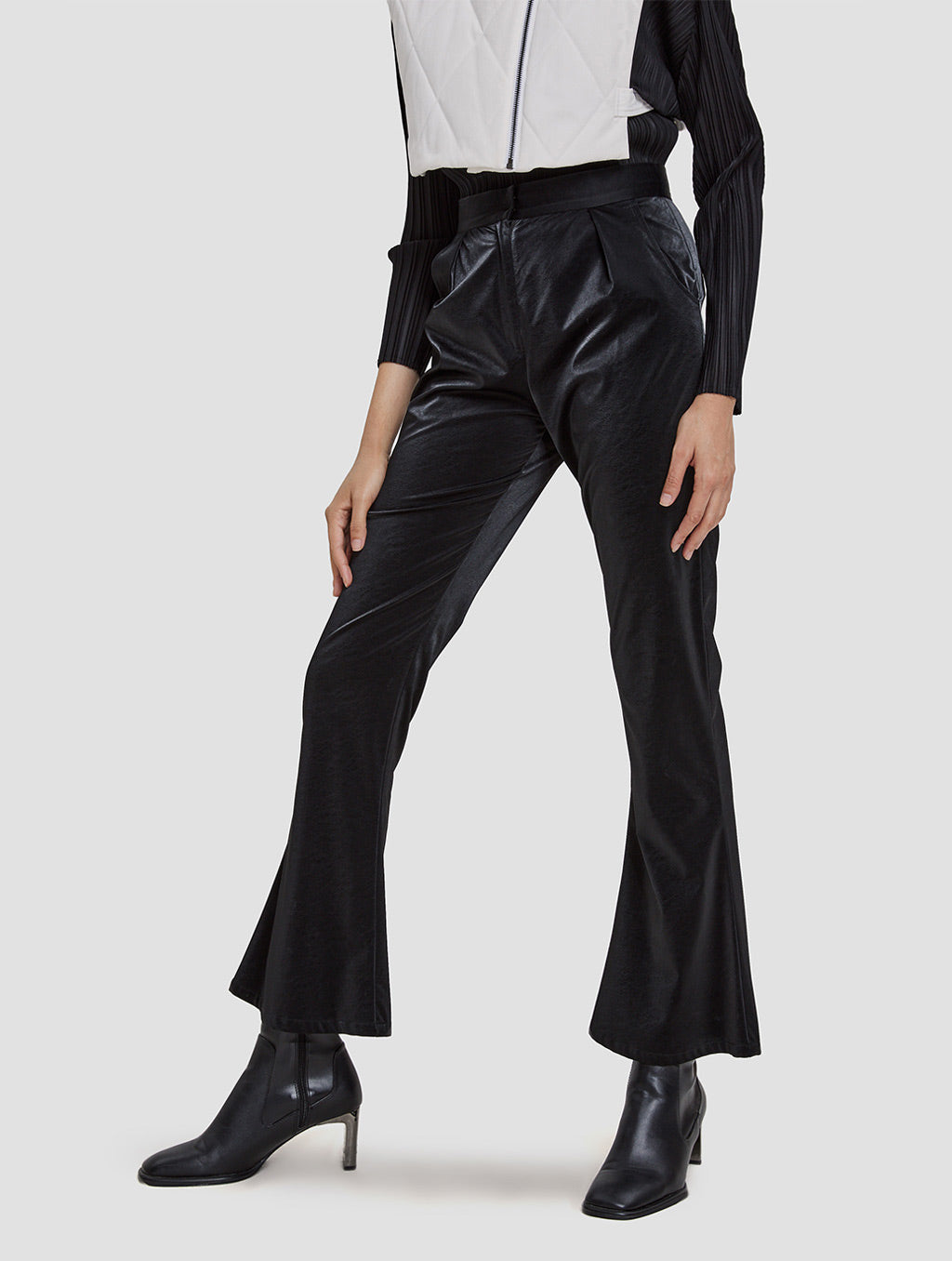 Shiny Flared Pants