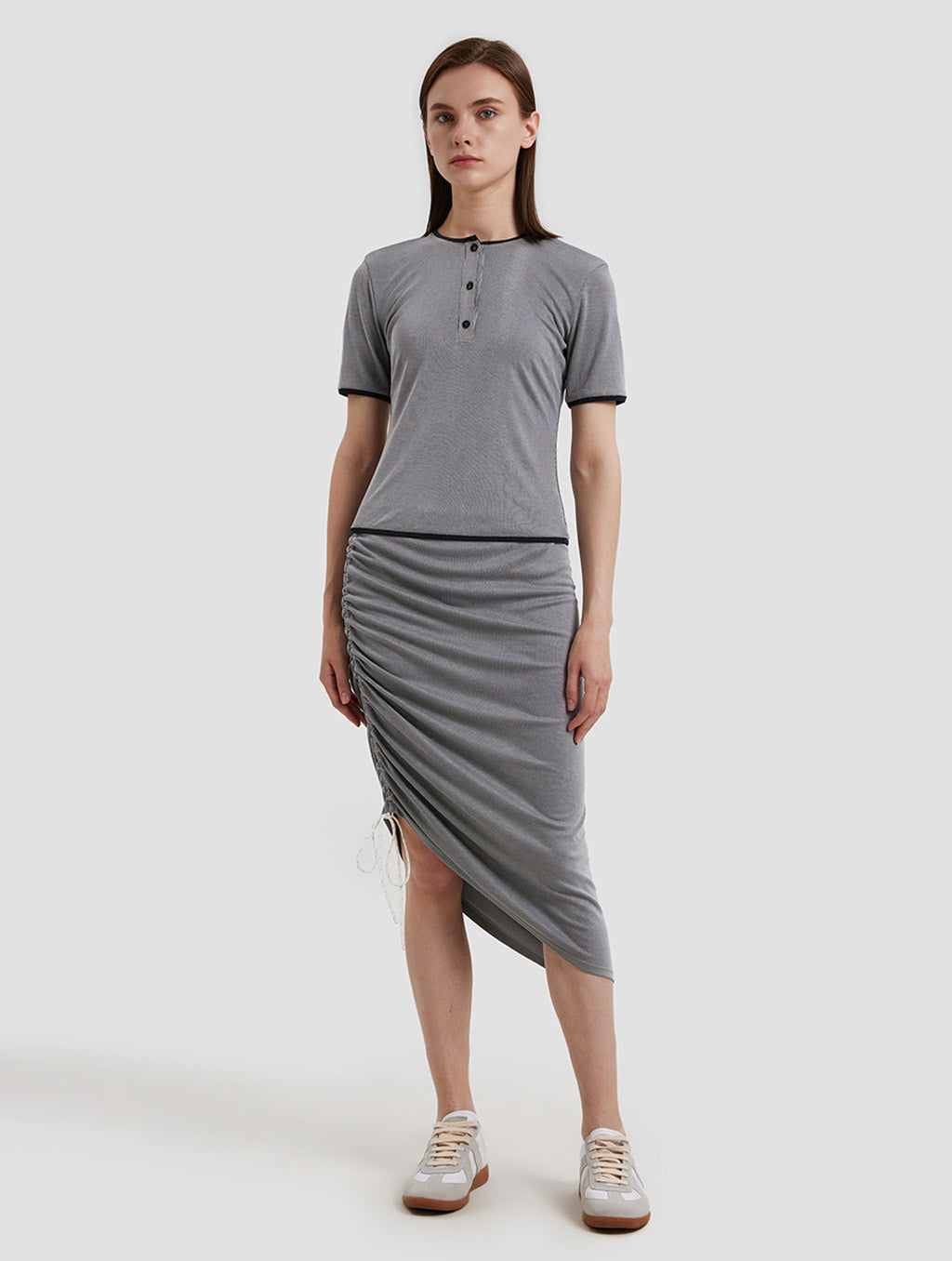 Side Drawstring Skirt