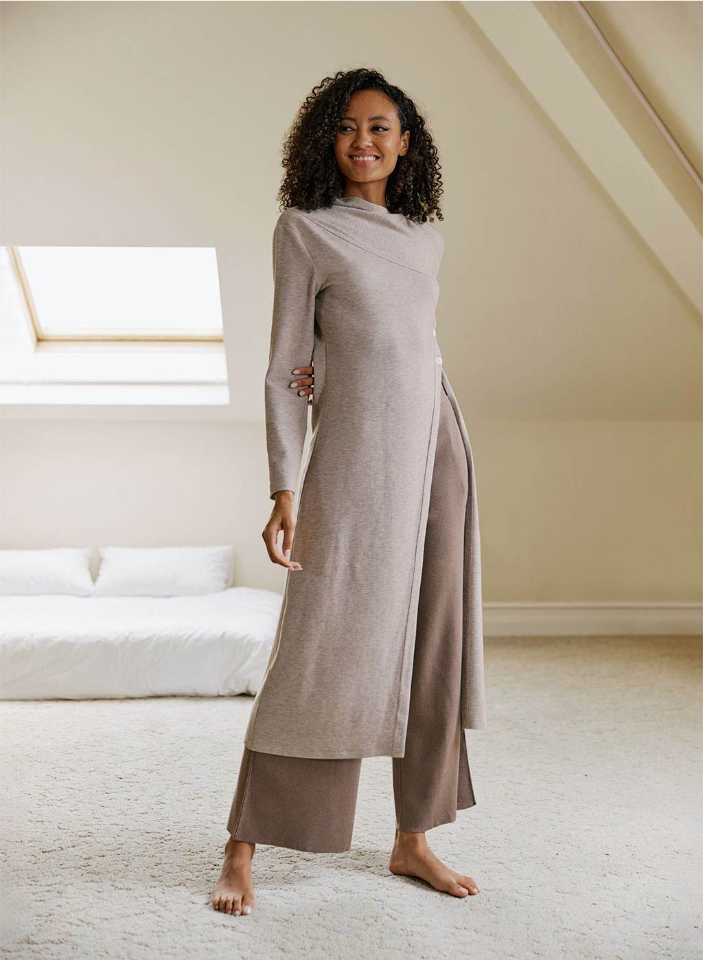 Side Split Knit Tunic