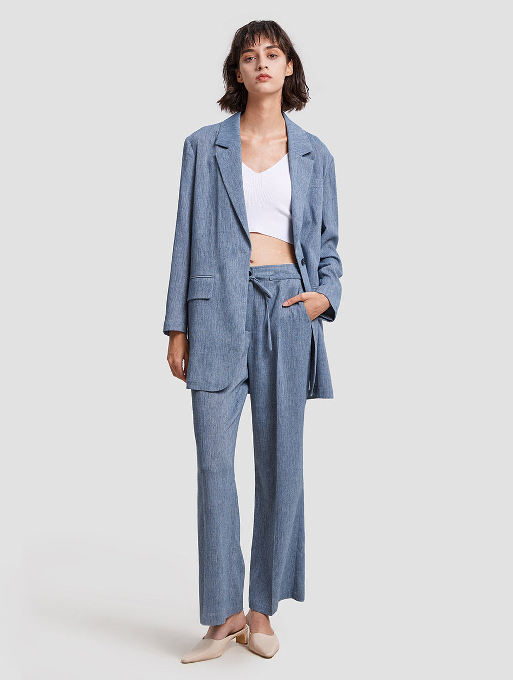 Single-button Casual Blazer