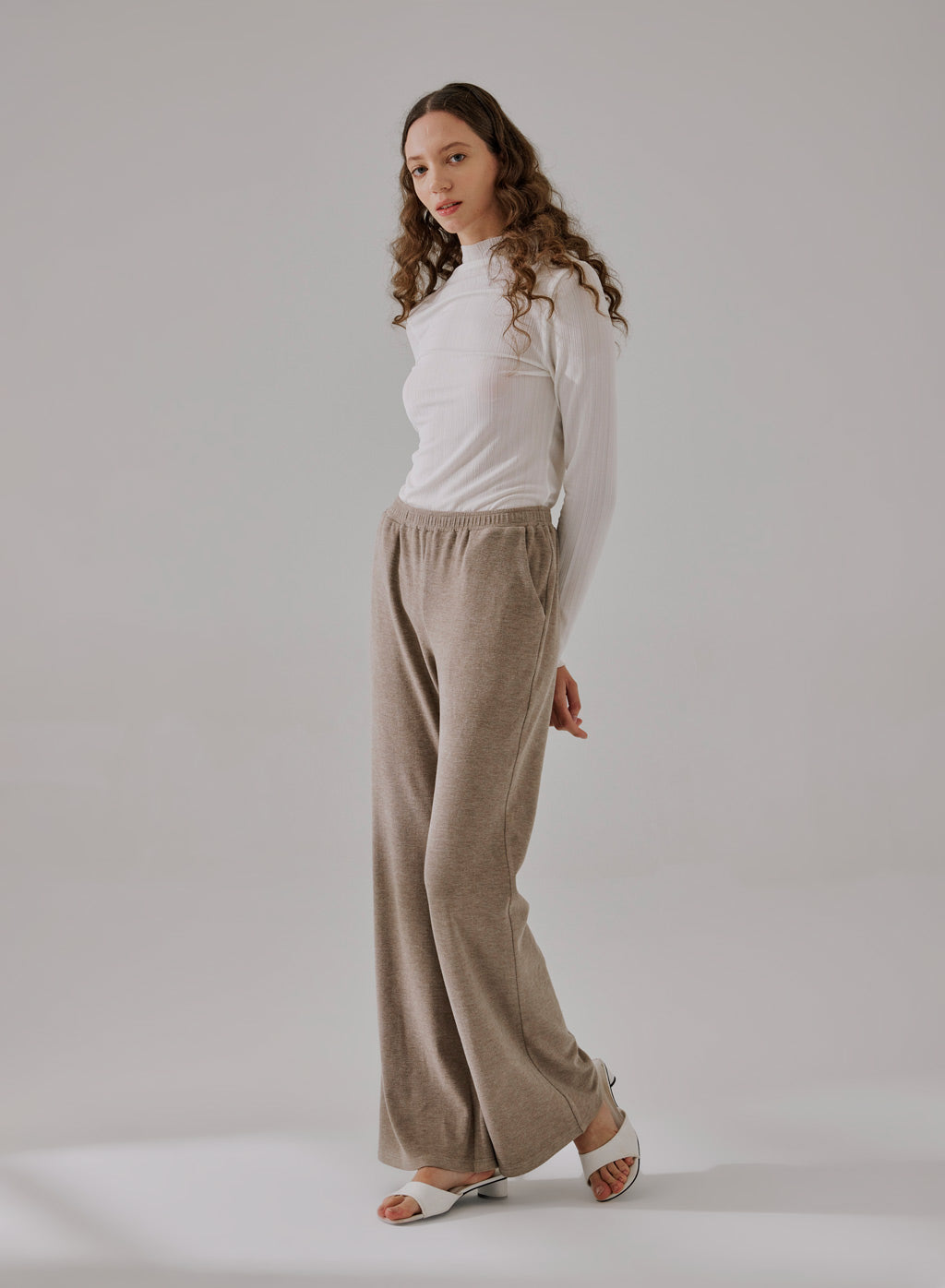 Slouchy Flared-Leg Trouser