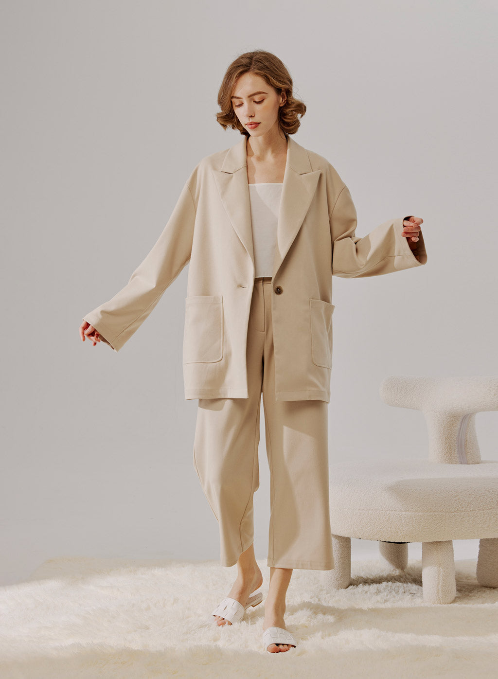 NAP Large Peak Lapel Blazer