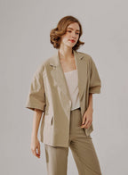 Boxy Short-Sleeve Jacket