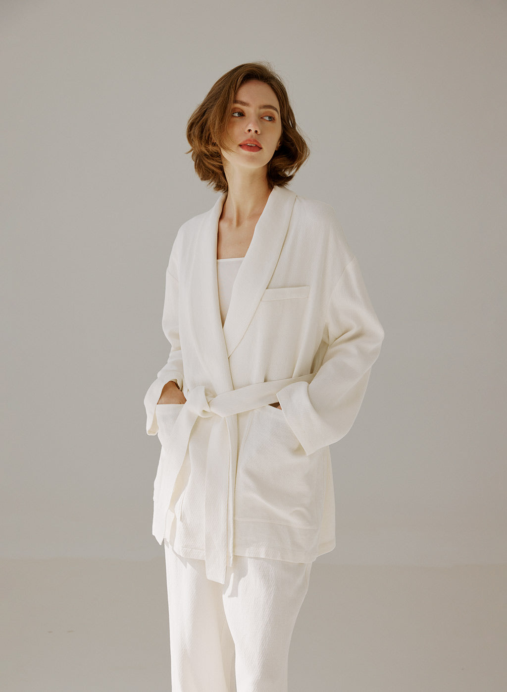 NAP Belted Linen Blazer