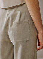 NAP Fold Pleated Wide-Leg Pants