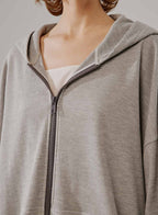 NAP Puff Sleeve Cotton Hoodie