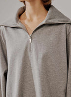 Oversized Quarter-Zip Pullover