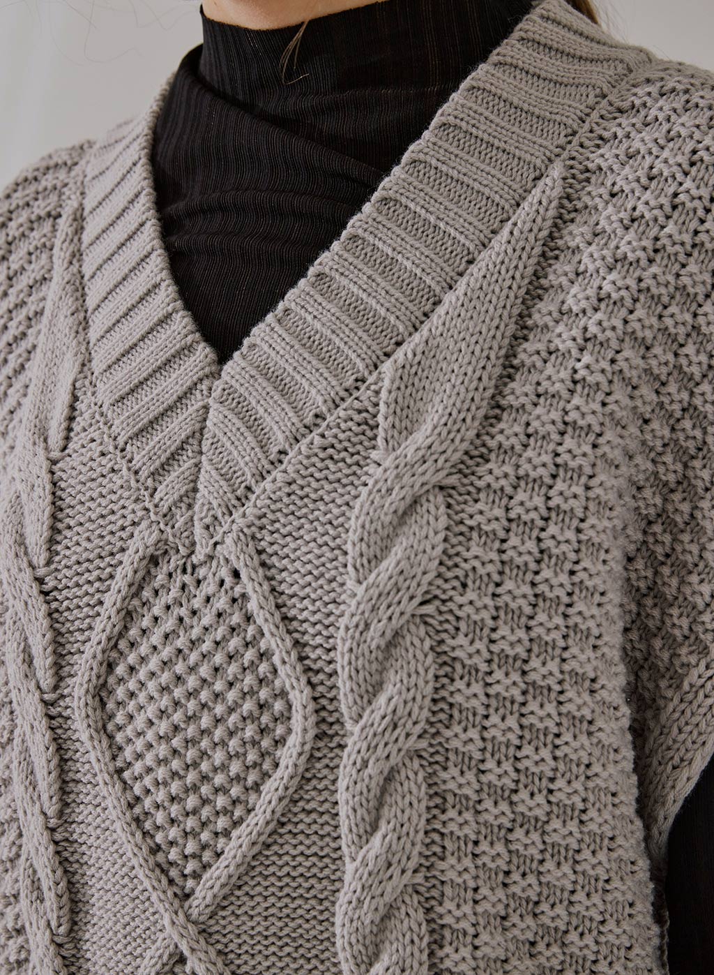Cable Knit Vest