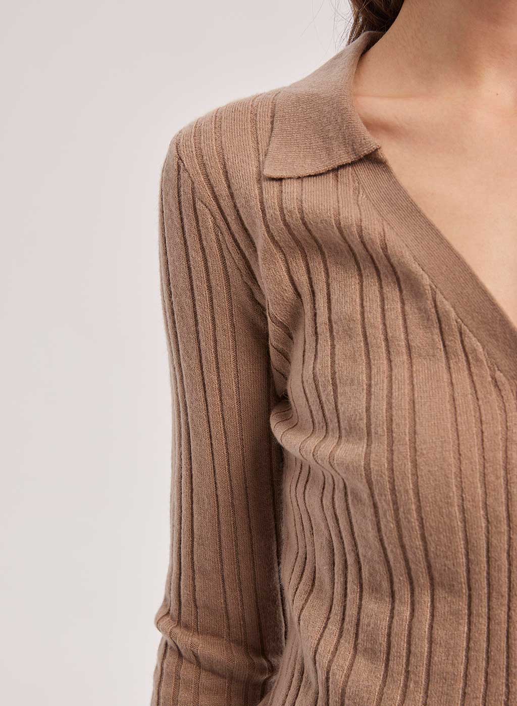 V-Neck Buttoned Cardigan