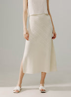 Cable Knit Midi Skirt