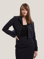 cropped blazer womens