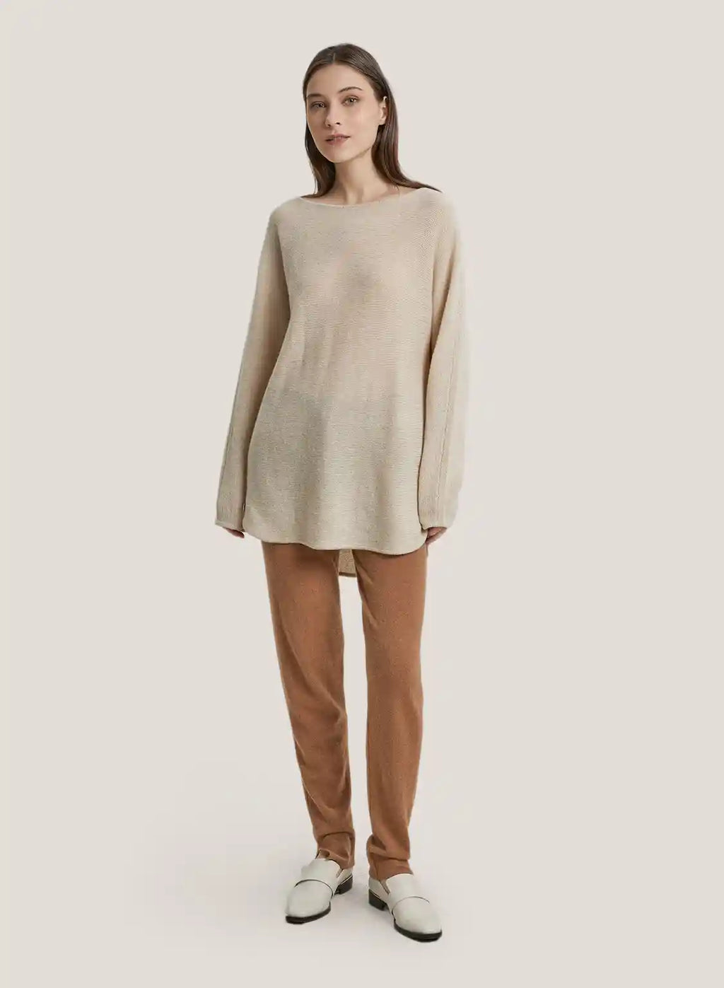 100% Yak Wool Boatneck Sweater