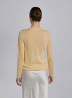 Solid Crew-Neck Wool Top image 1