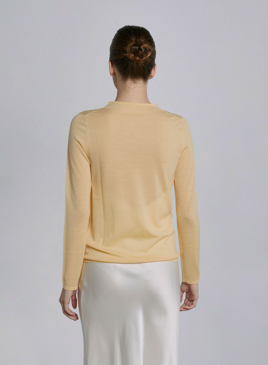 Solid Crew-Neck Wool Top image 1