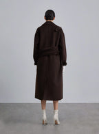 A-line Hem Belted Wool Coat image 1